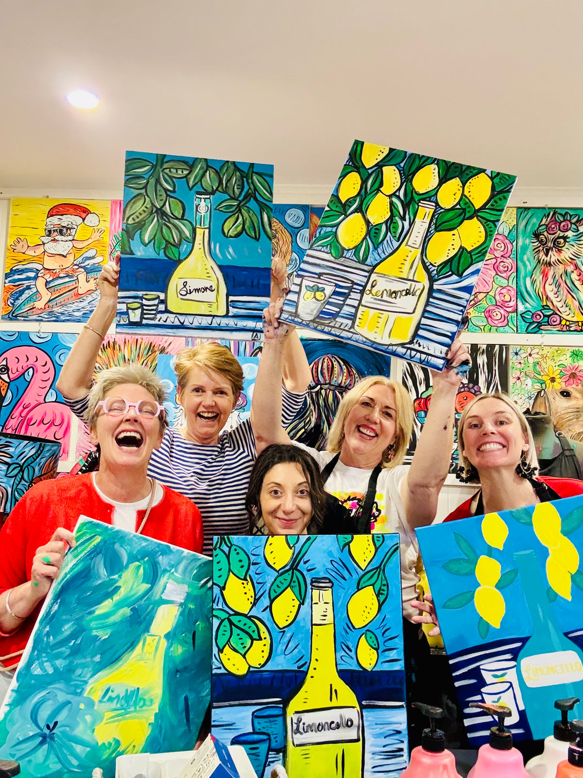 Adult paint group