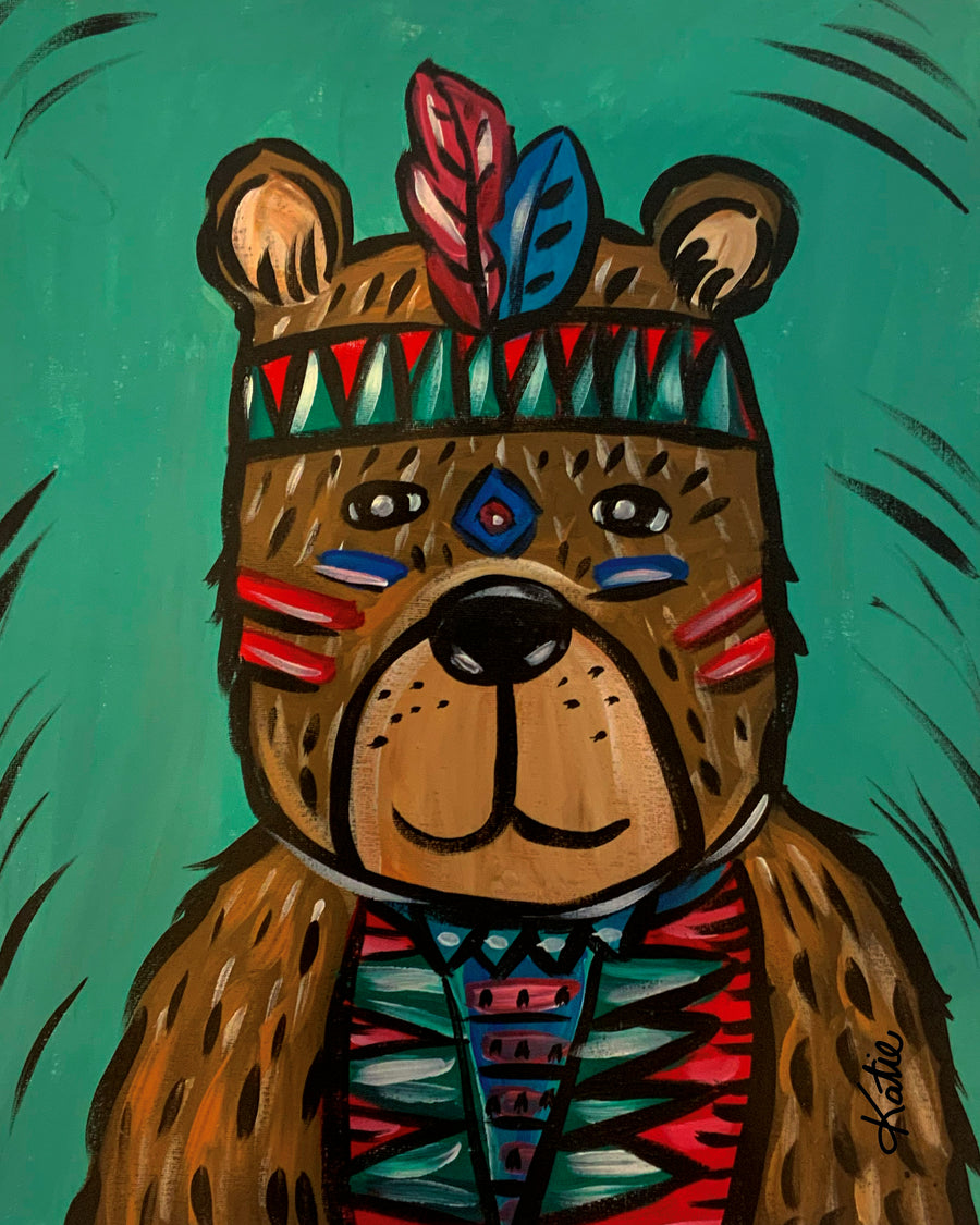 'Big Ted' Paper Print