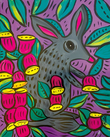 'Bilby Purple' Paper Print