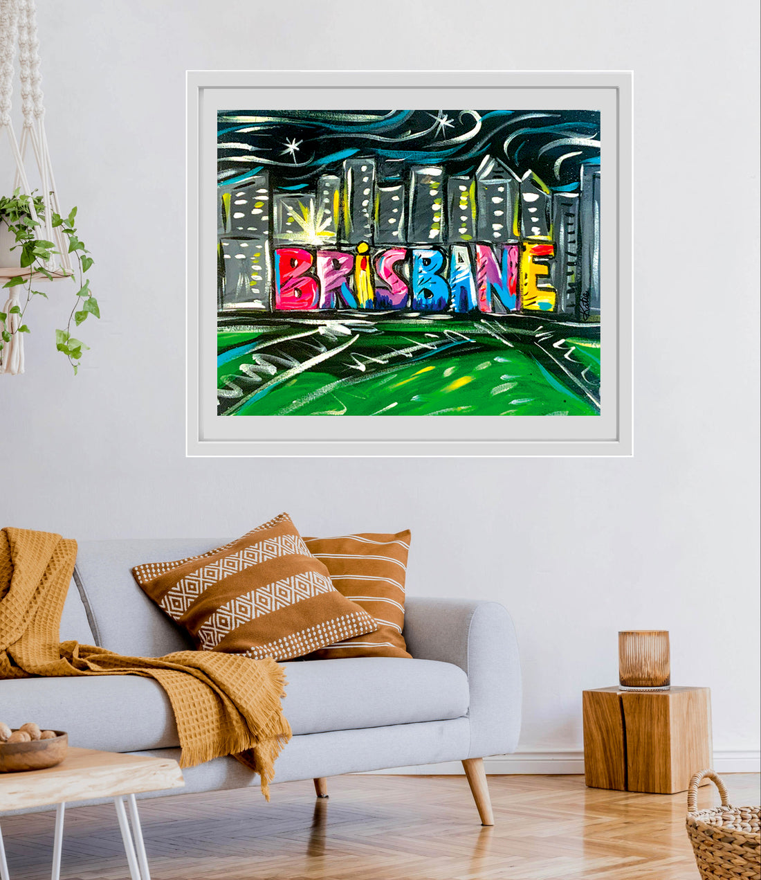 'Brisbane Southbank' Paper Print