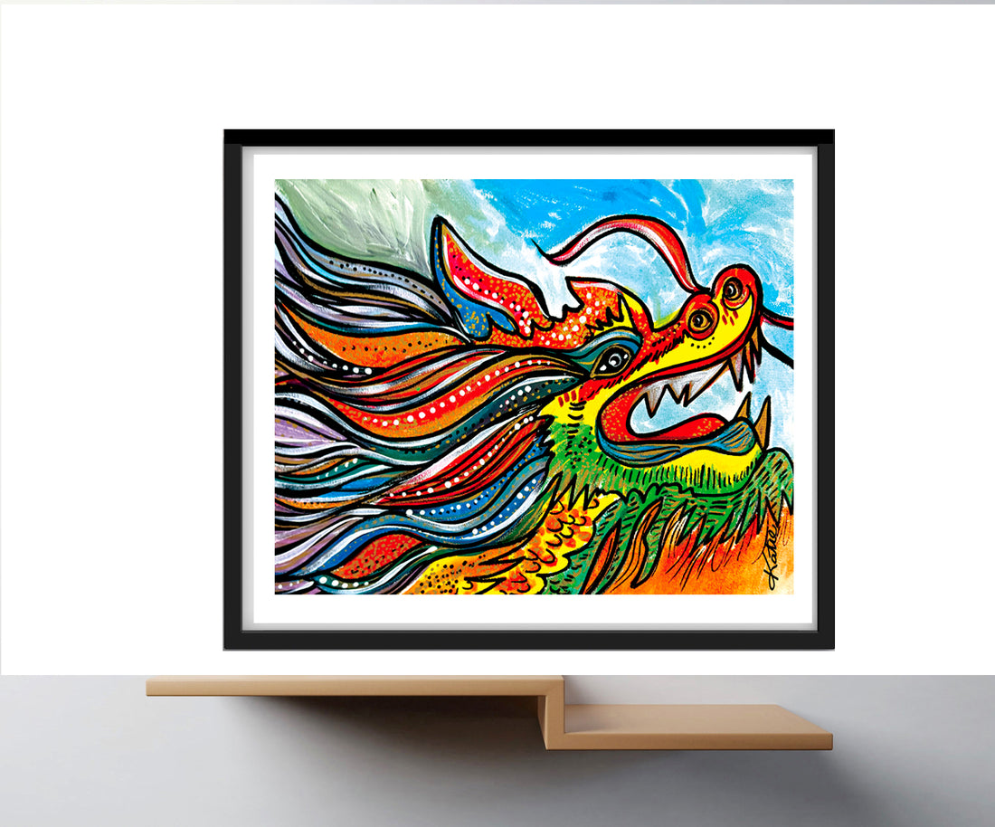 'Chinese Dragon' Paper Print