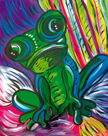 'Funky Frog' Paper Print