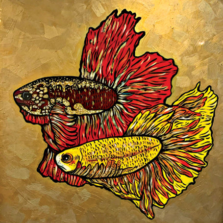 Gold Fighting Fish