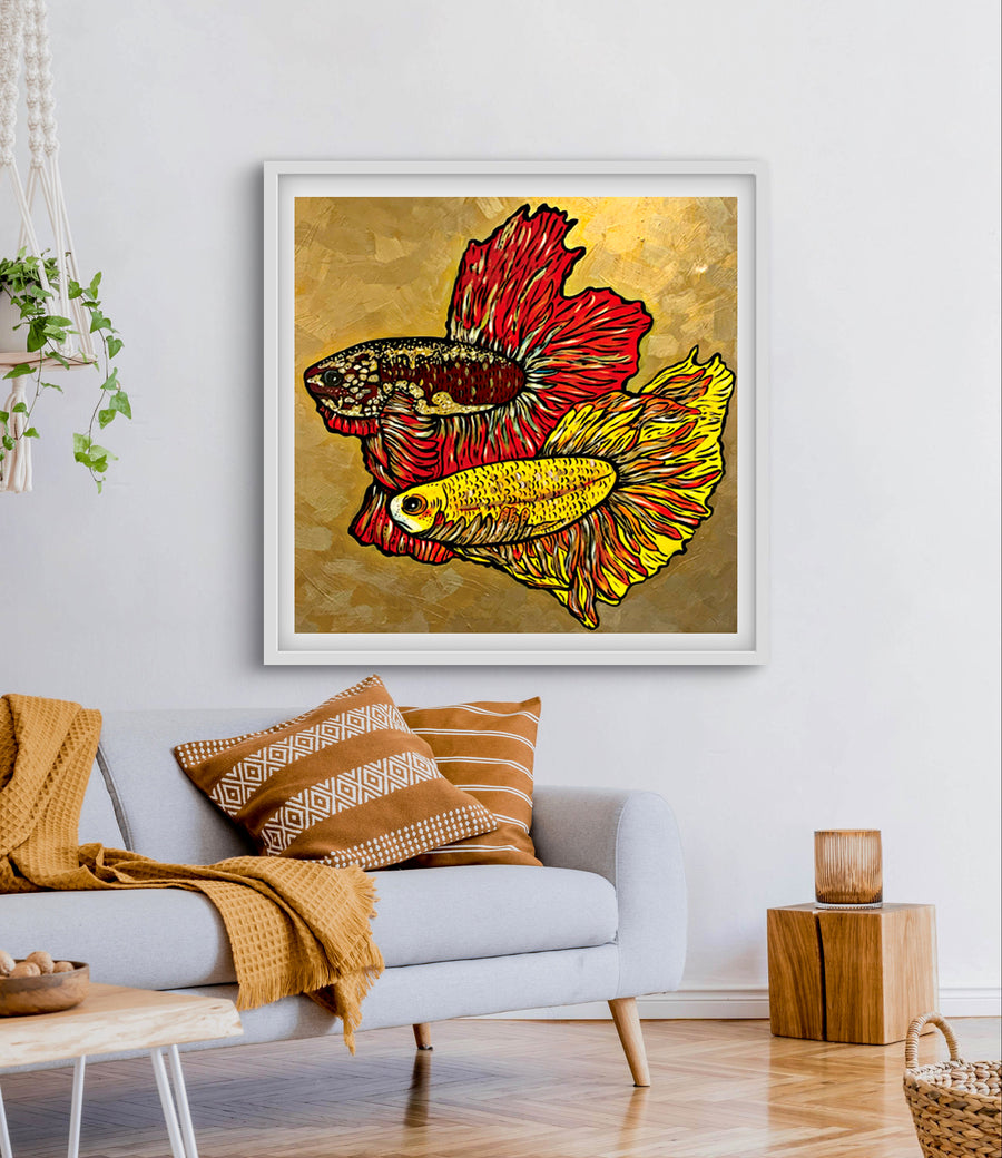 Gold Fighting Fish