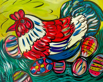 'Happy Easter' Paper Print