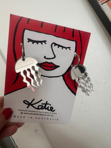 Jelly earrings - mirror