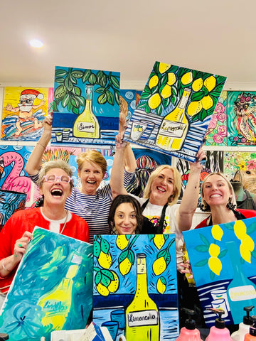 Adult paint group