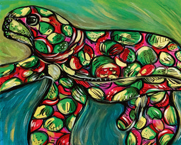 'Jellybean Turtle' Paper Print