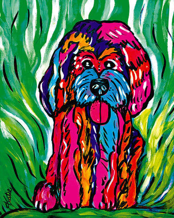'Not All Dogs Are Pink' Paper Print