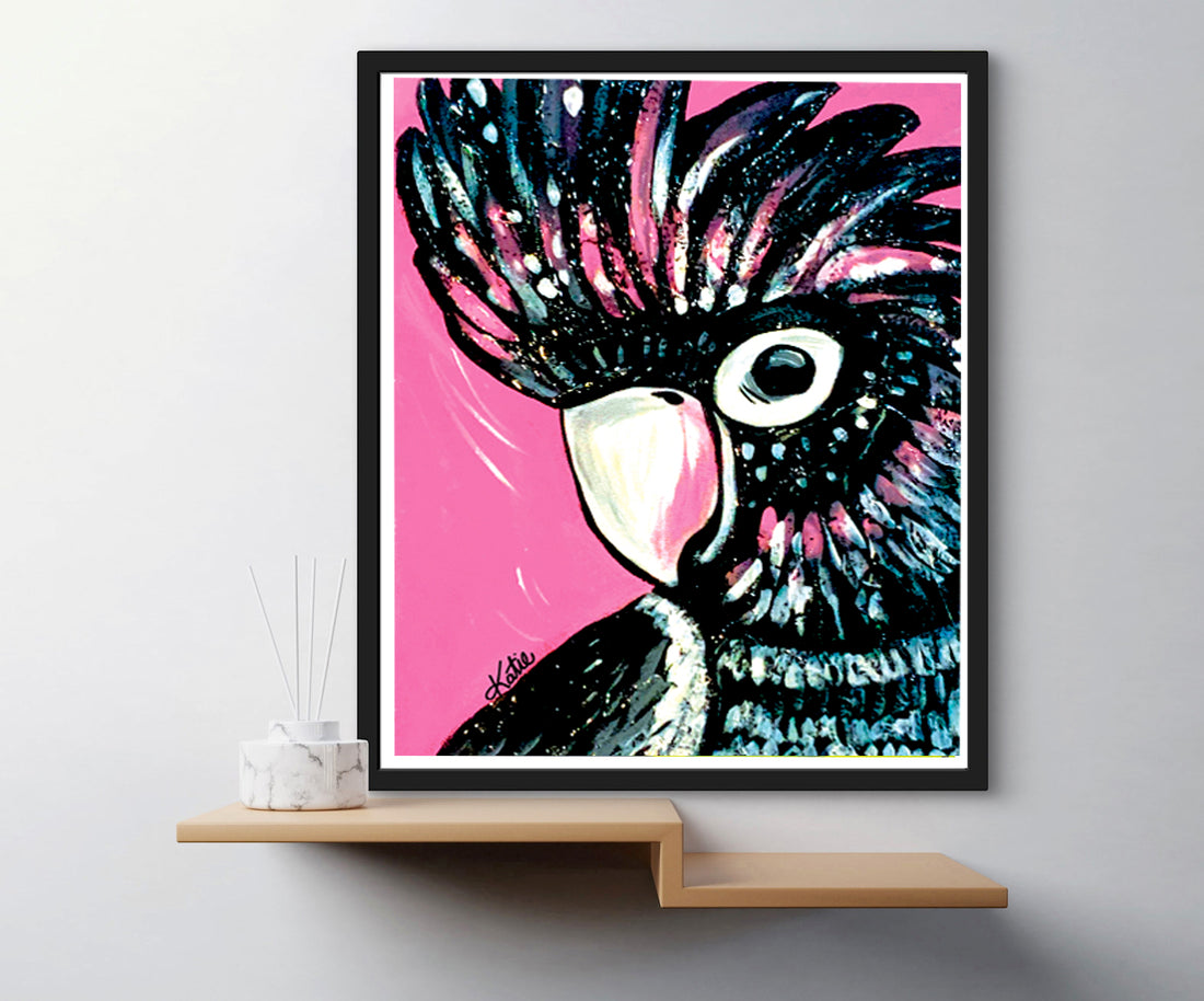 'Pink Cockatoo' Paper Print