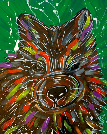 'Rasically Wombat' Paper Print