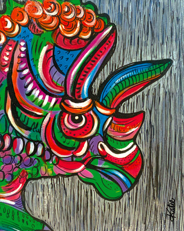 'Triceratops' Paper Print