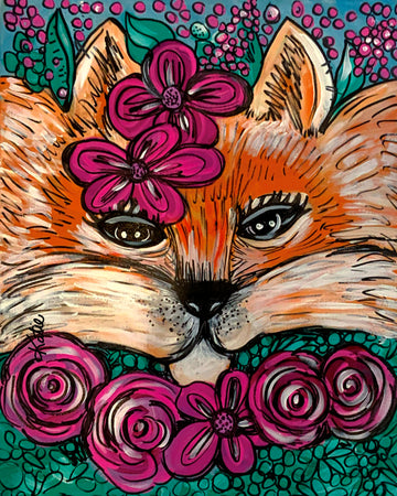 'Feeling Foxy' Paper Print
