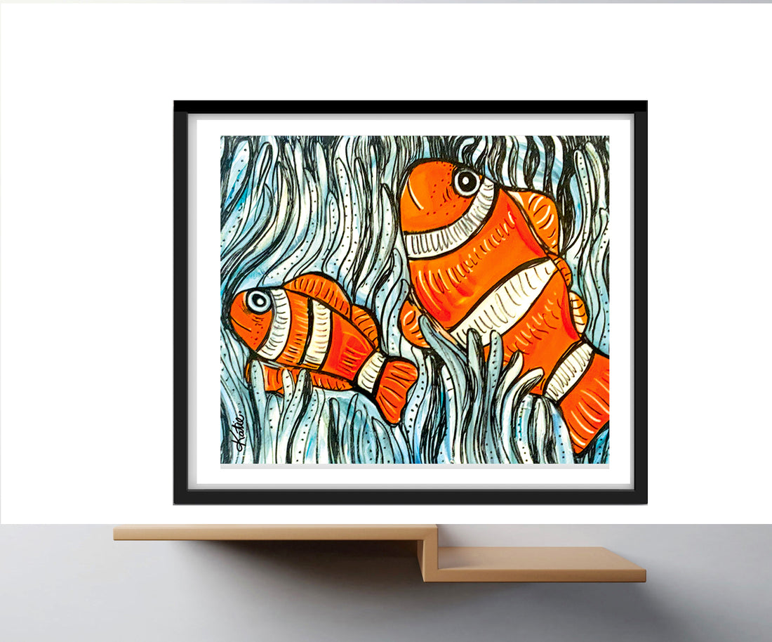 'One Fish Two Fish' Paper Print